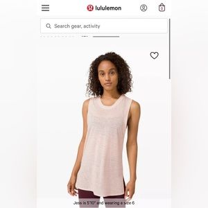 Lululemon Uncovered Tall Tank